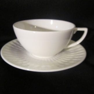 Jasper Conran Diamond Embossed Cup & Saucer NEW