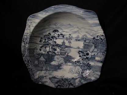 Johnson Brothers Enchanted Garden Blue Soup Or Cereal Bowl