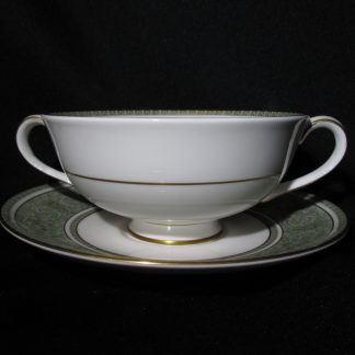 Royal Doulton English Renaissance Cream Soup Bowl & Stand