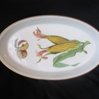 Royal Worcester Evesham Gold Oval Baker - Corn