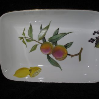 Royal Worcester Evesham Gold Rectangular Baker