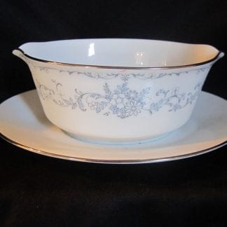Noritake Fascination 2998 Fixed Gravy Boat & Stand
