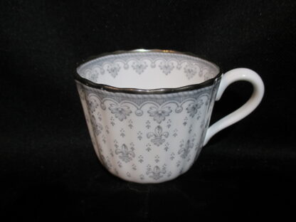 Spode Fleur de Lys Grey Teacup Only
