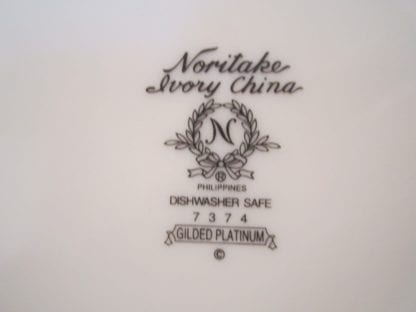 Noritake Gilded Platinum 7374 Cup & Saucer NEW - Image 4