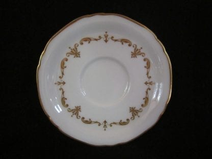Royal Worcester Gold Chantilly Demi-Tasse Saucer Only
