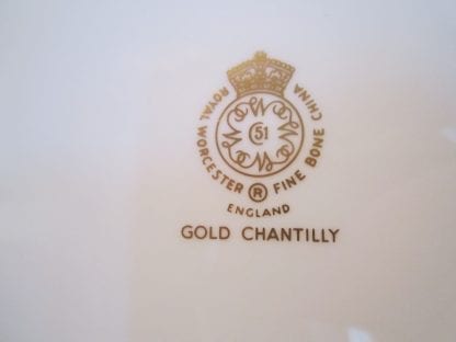 Royal Worcester Gold Chantilly Salad Plate - Image 2