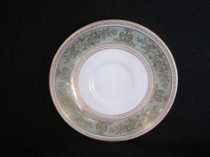 Wedgwood Gold Columbia Sage Green Saucer Only