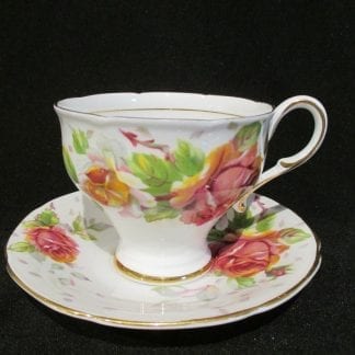 Paragon Golden Emblem White Cup & Saucer