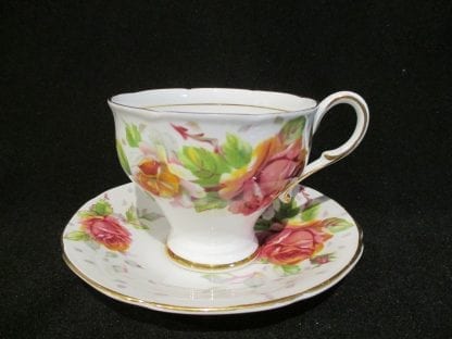 Paragon Golden Emblem White Cup & Saucer
