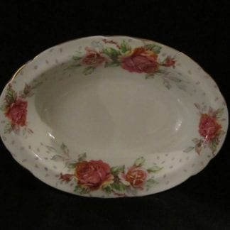 Paragon Golden Emblem White Oval Vegetable Bowl