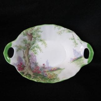 Royal Albert Greenwood Tree Green Oval Handed Sweet Dish