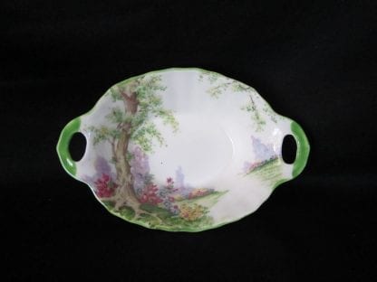Royal Albert Greenwood Tree Green Oval Handed Sweet Dish
