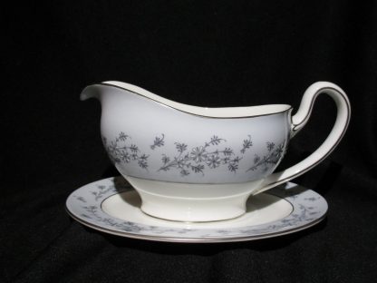 Minton Grey Mist S645 Gravy Boat & Stand