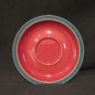 Denby Harlequin Original Saucer Only Green Red