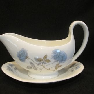 Wedgwood Ice Rose R4306 Gravy Boat & Stand