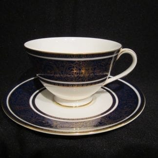 Royal Doulton Imperial Blue H4996 Coupe Cup & Saucer