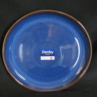 Denby Imperial Blue Kitchen Coupe Medium Plate NEW