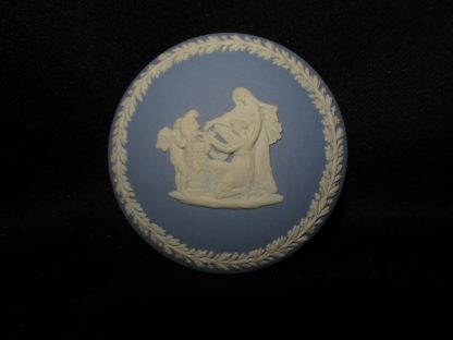 Wedgwood Jasperware - Blue Covered Box - Silver - Image 2