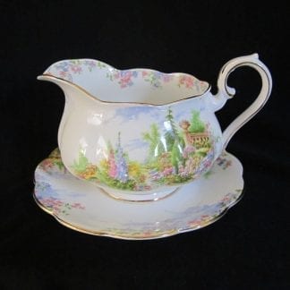 Royal Albert Kentish Rockery Gravy Boat & Stand