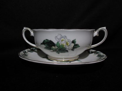 Royal Albert Lady Clare Cream Soup Bowl & Stand