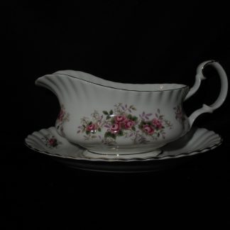 Royal Albert Lavender Rose Gravy Boat & Stand