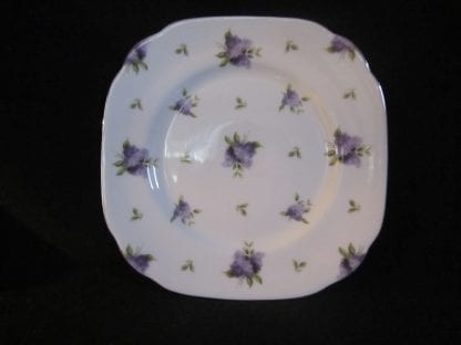 Royal Albert Lilac Lane Platinum Square Bread & Butter Plate