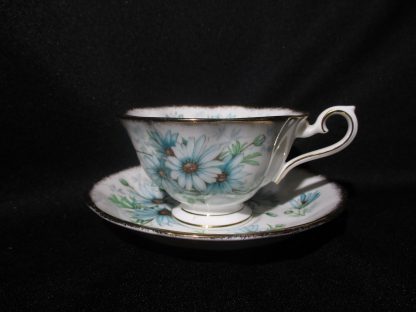 Royal Albert Marguerite Blue Avon Cup & Saucer
