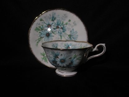 Royal Albert Marguerite Blue Avon Cup & Saucer - Image 2