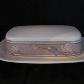 Mikasa Meadow Sun CAC02 Oblong Covered Butter Dish
