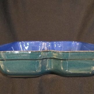 Denby Metz Green Divided Serving Dish