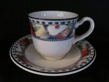 Noritake Midnight Fest 9206 Cup & Saucer