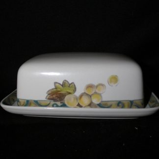 Mikasa Orchard Odyssey CAB04 Covered Butter Dish