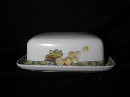 Mikasa Orchard Odyssey CAB04 Covered Butter Dish
