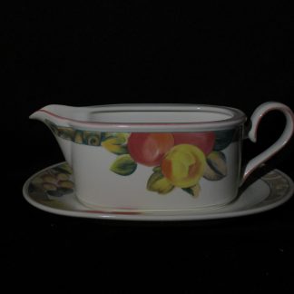 Mikasa Orchard Odyssey CAB04 Gravy Boat & Stand