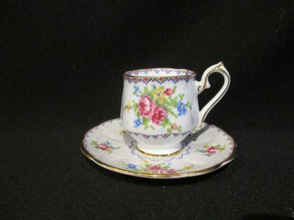 Royal Albert Petit Point Demi-Tasse Cup & Saucer