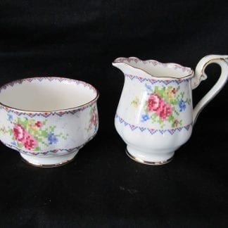 Royal Albert Petit Point AD Cream & Sugar