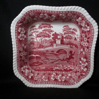 Spode Tower Pink Square Vegetable Bowl