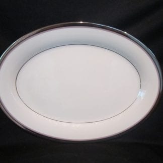 Noritake Platinum Lights 7292 Oval Platter - 14 inch