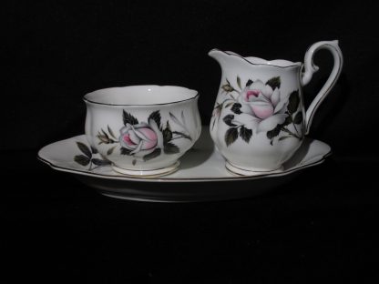 Royal Albert Queens Messenger AD Cream, Sugar & Regal Tray