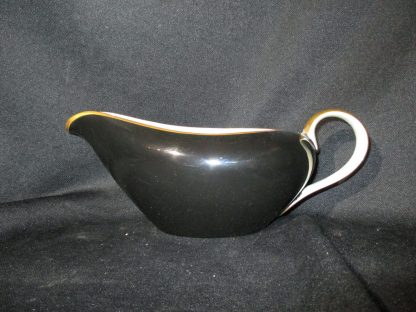 Fitz & Floyd Renaissance Black Gravy Boat Only