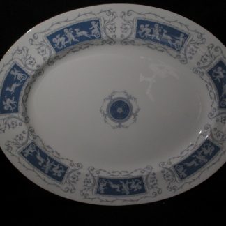 Coalport Revelry Blue Smooth Oval Platter - 15 inch