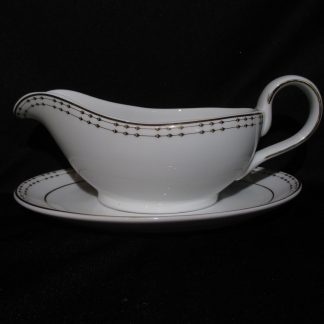 Royal Doulton Classic Rialto Gold Gravy Boat & Stand