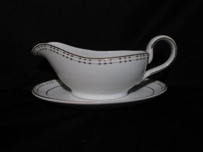 Royal Doulton Classic Rialto Gold Gravy Boat & Stand