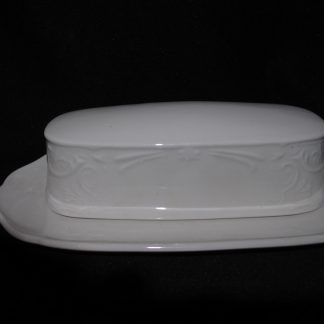 Johnson Brothers Richmond White Oblong Covered Butter Dish