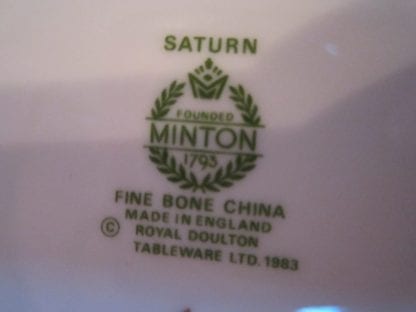 Minton Saturn Black Bread & Butter Plate - Image 2