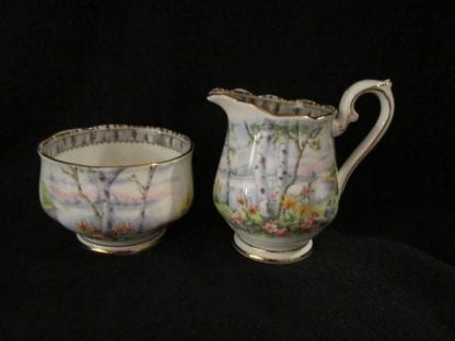 Royal Albert Silver Birch AD Cream & Sugar