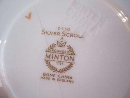 Minton Silver Scroll S730 Bread & Butter Plate - Image 2