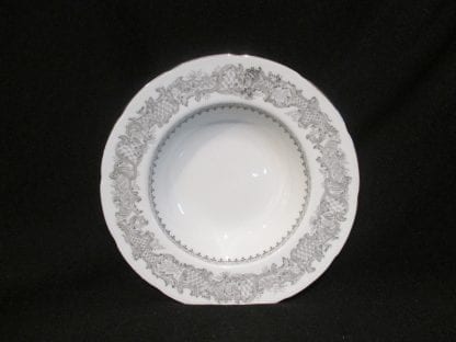 Coalport Silver Wedding Rim Soup Bowl