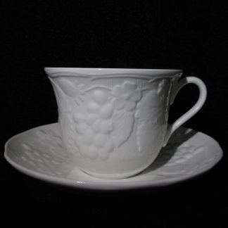 Wedgwood Strawberry and Vine Cup & Saucer - Black Stamp