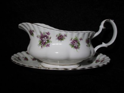 Royal Albert Sweet Violets Gravy Boat & Stand